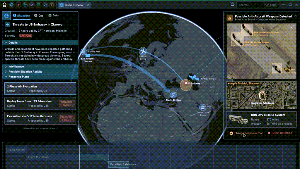 팔란티어 고담((Palantir Gotham), 주로 정부 기관 범죄 추적에 사용