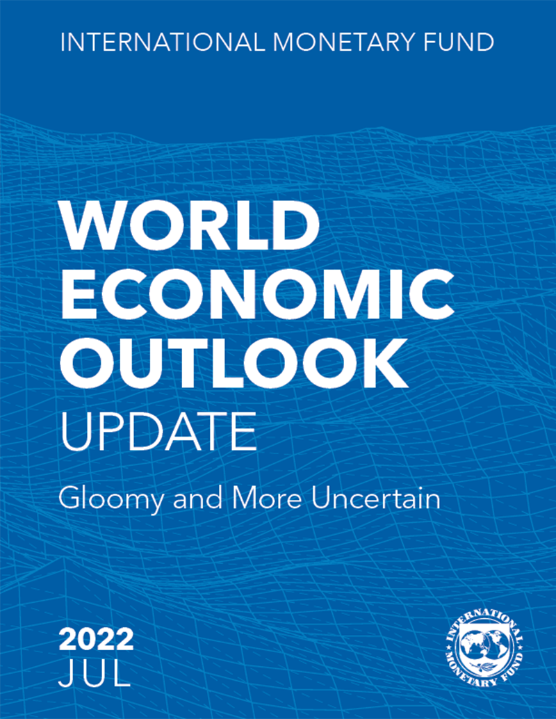 MF 세계 경제 전망 표지, IMF 세계 경제성장률 하향