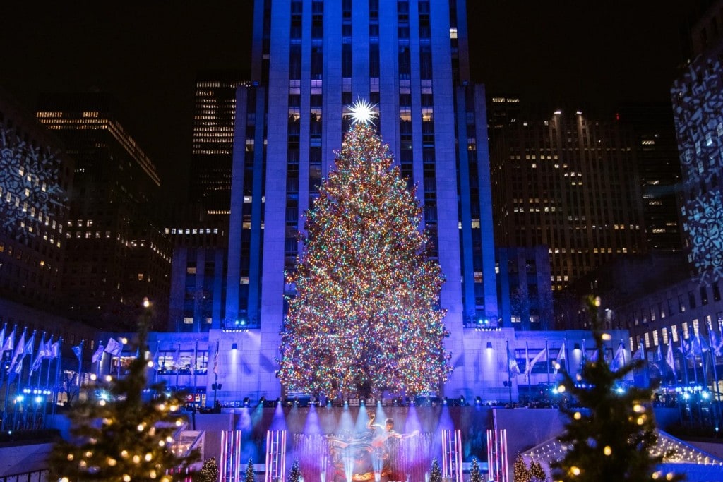록펠러센터의 크리스마스트리 Rockefeller Center Christmas Tree Lighting