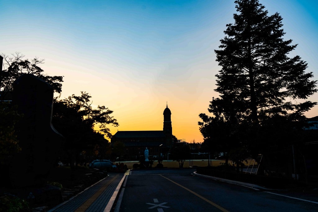 전주 한옥마을을 다녀오다 39 전주 한옥마을, 성심여고에서 바라본 전동성당 모습,