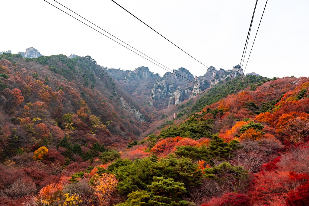 대둔산 가을 풍경, 대둔산 골짜기 단풍 풍경, 