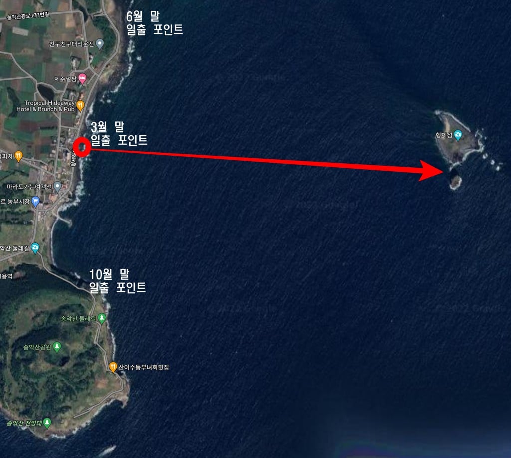 제주 출사 여행을 위한 아름다운 제주 여행지 21 제주 형제섬 일출 촬영 포인트