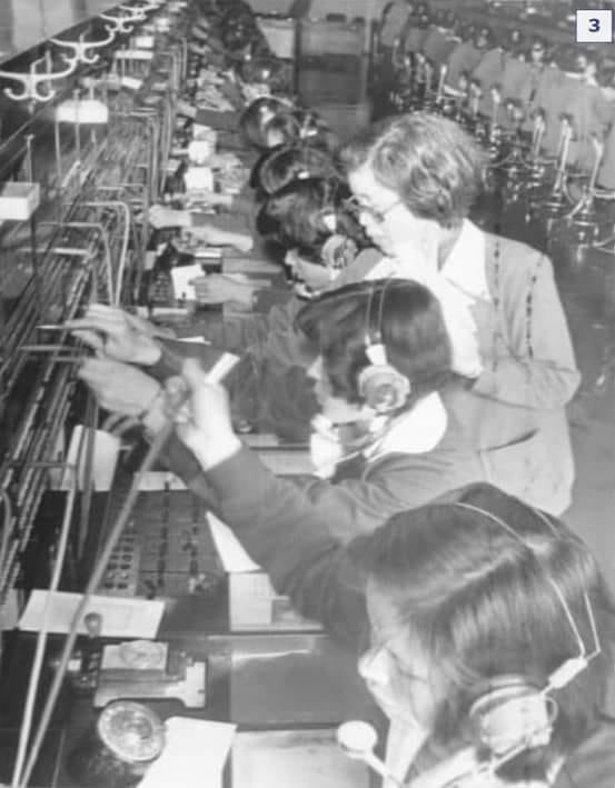 전화교환원 작업실 풍경