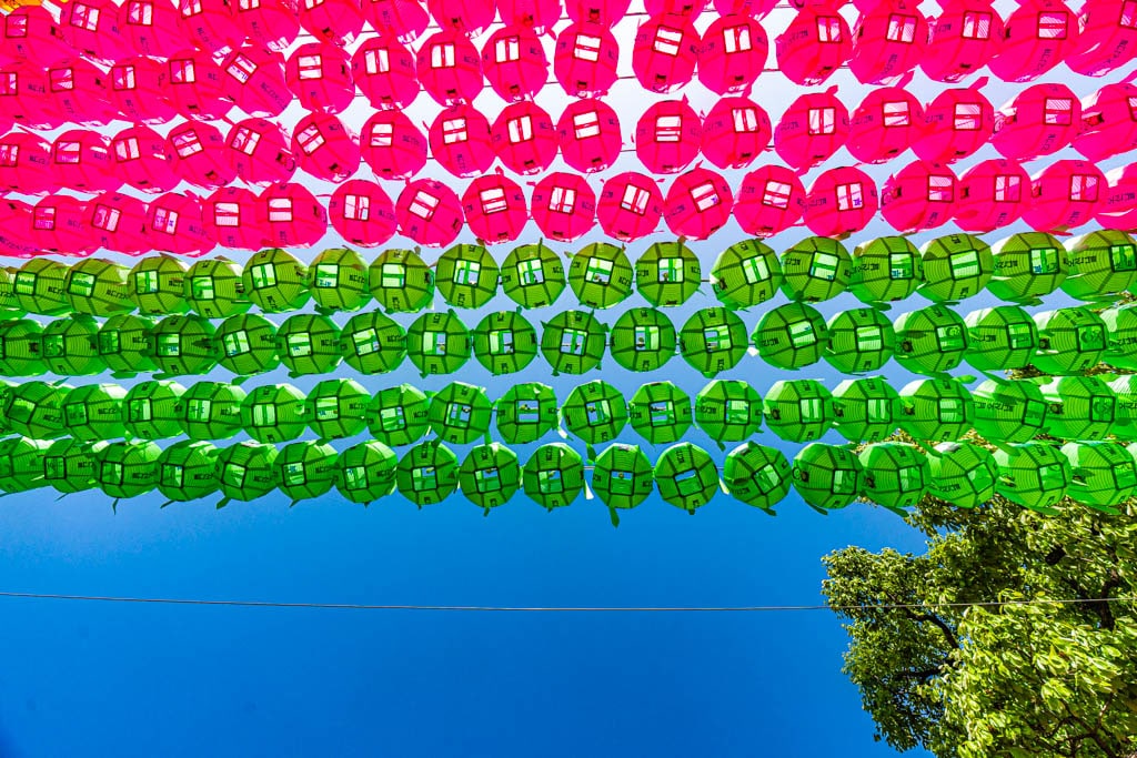 서울 봉은사 재웅전 앞 연등 풍경, photo by Happist