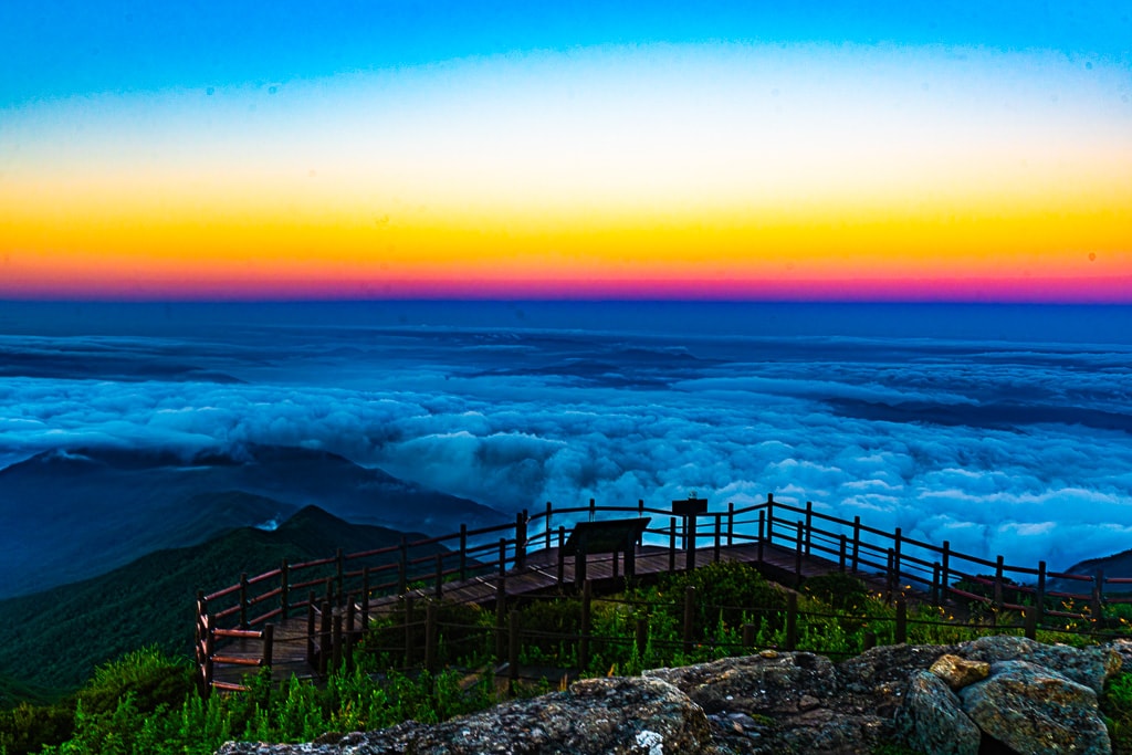 지리산 노고단 운해속 일출을 보다 12