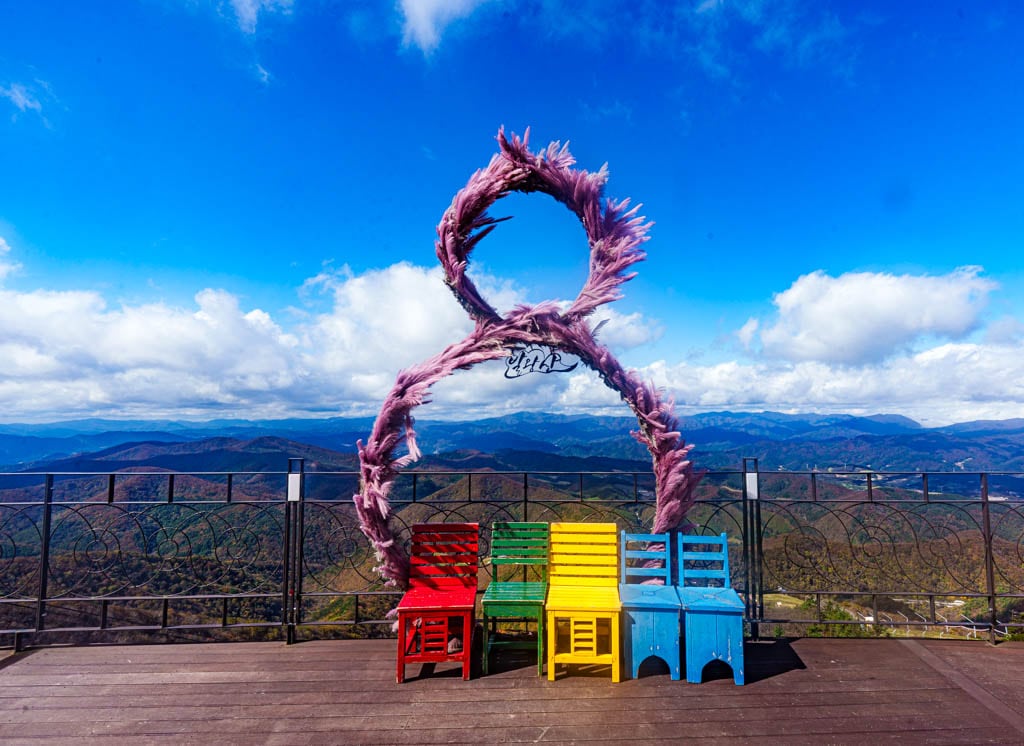 가을이 지고 있던 발왕산 천년주목숲길과 발왕산 스카이워크 방문기 37