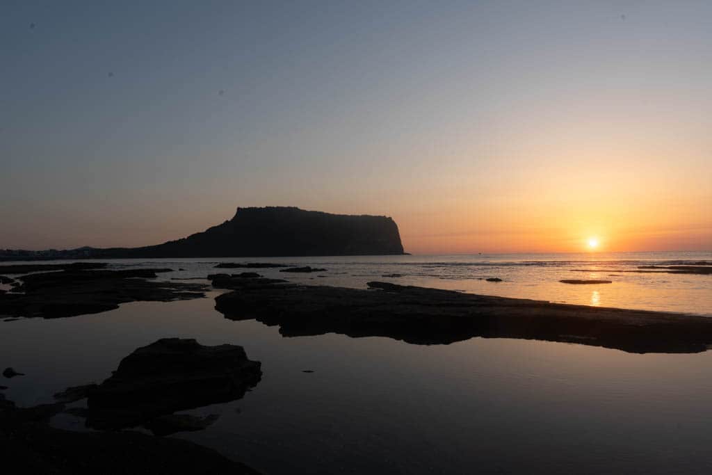 제주 일출 명소, 성산일출봉 일출을 광치기해변에서 담아보다 4