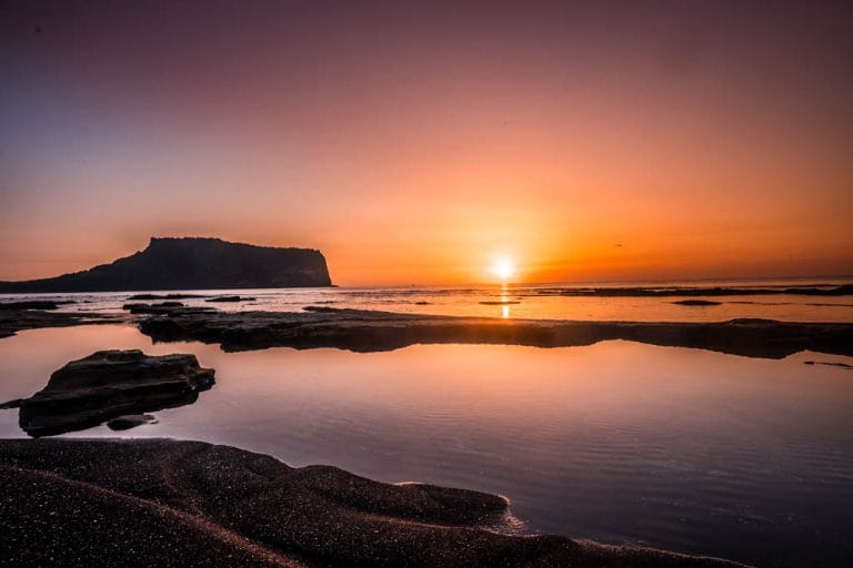제주 일출 명소, 성산일출봉 일출을 광치기해변에서 담아보다