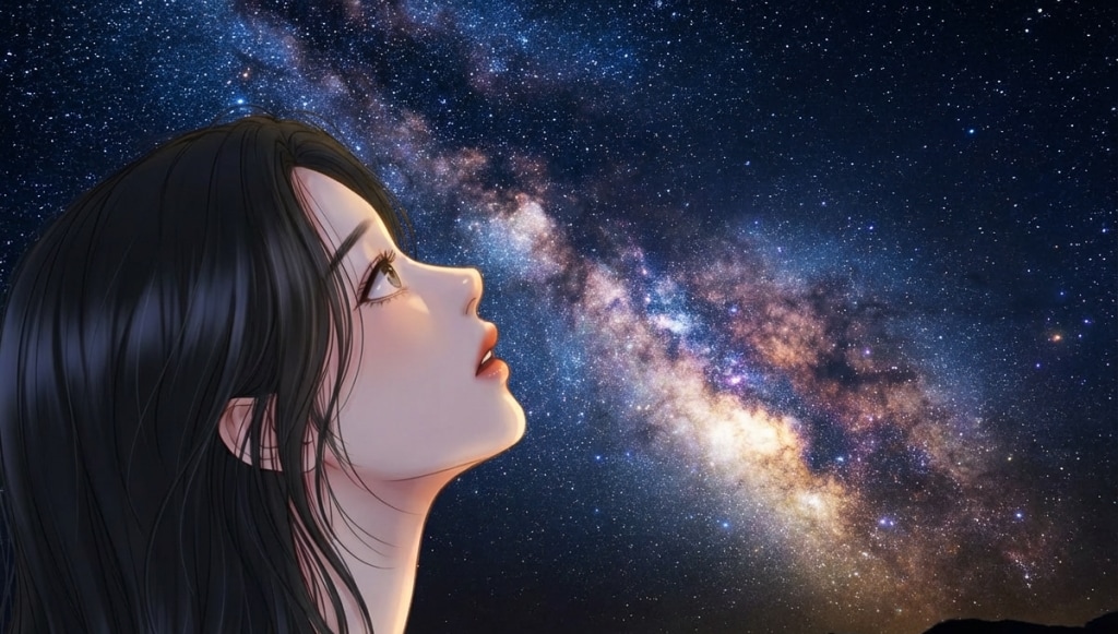 유망 코스닥 AI 기업 및 실적/전망 (2025년 12월 기준) 5 밤하늘의 은하수를 바라보는옥경 모습,Photo by Firefly
