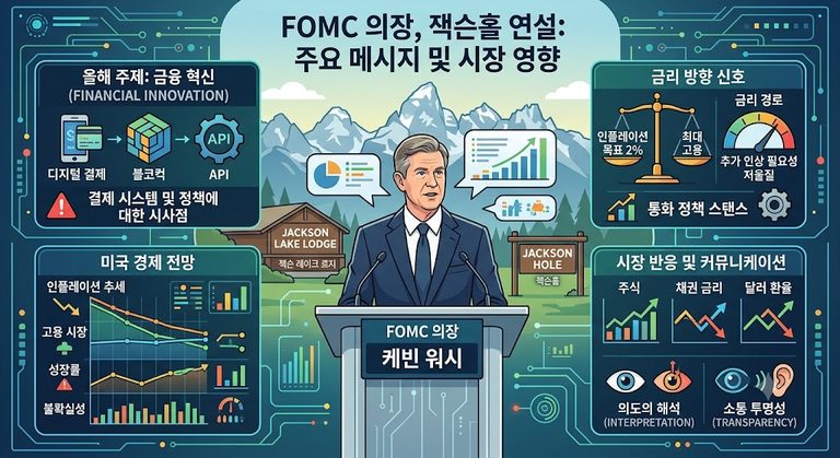 캐비 워시 잭슨홀 연설 이후 시장 반응과 투자 섹터별 잭슨홀 연설 영향 분석