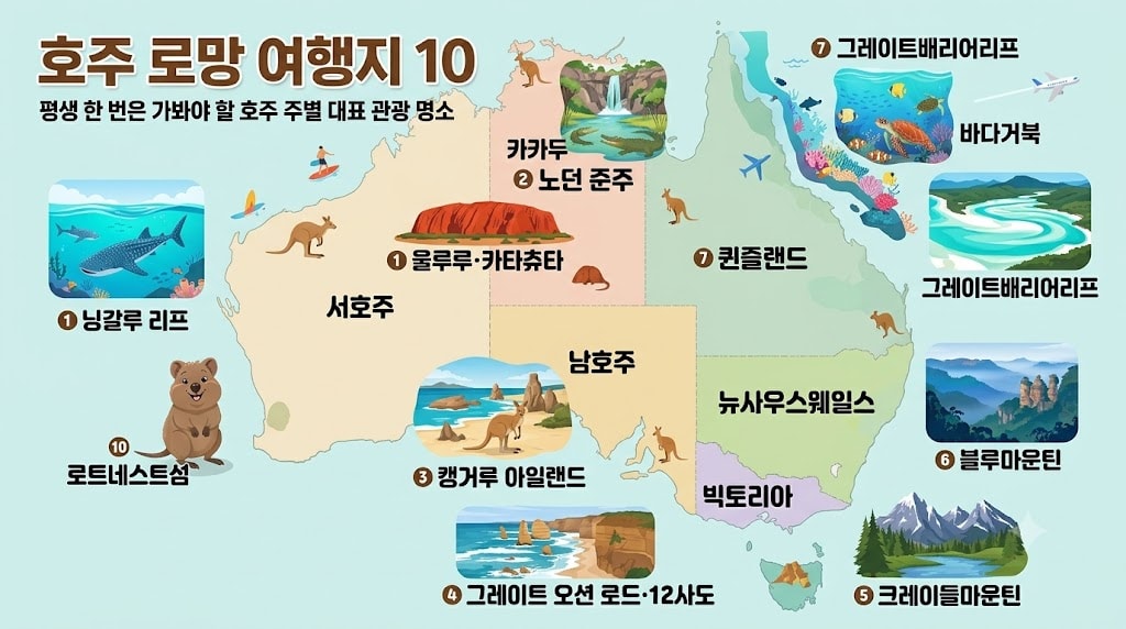 호주 여행지 추천 Top 10 — 사진으로 남는 곳, 어디에 서야 할까 2 호주 여행, 호주 여행지, 호주 로망 여행지 10