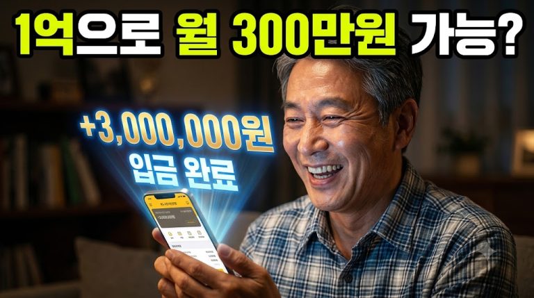27년 은퇴자금 전략 : 1억으로 월 300만원 만드는 월 300만 월배당 ETF